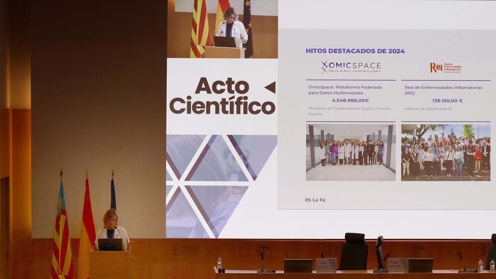 imagen del acto científico del IIS LaFE en 2025